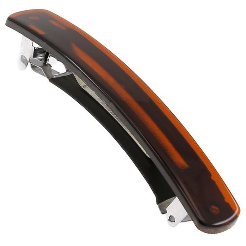 Camila Paris CP3557 French Hair Barrette Clip for Girls, Tortoise Shell, Automatic Metal Clasp Strong Hold Grip Hair Clips for Women, No Slip Durable Styling Girls Hair Accessories, Made in France
