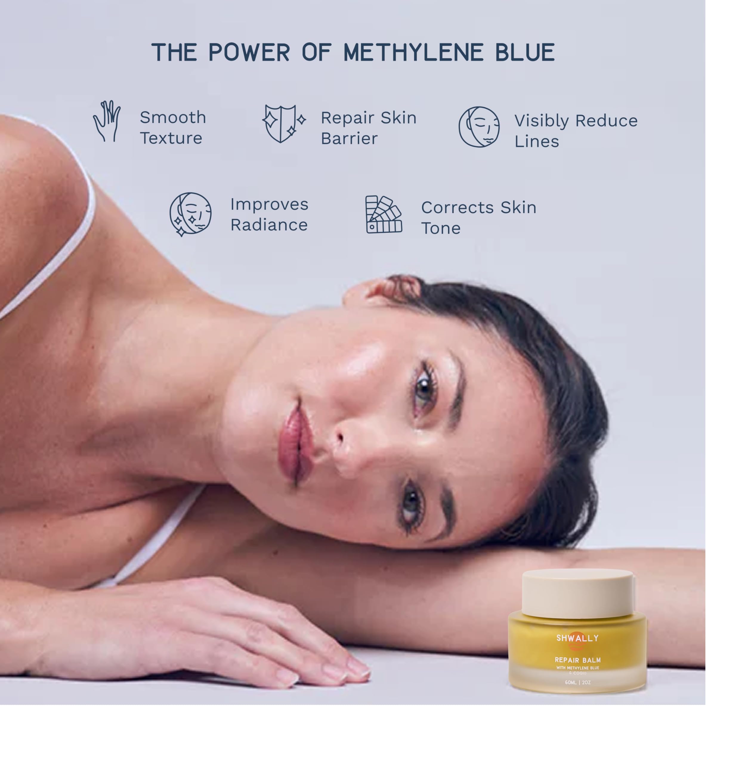 Shwally Tallow & Methylene Blue Anti-Aging Moisturizer – With Vitamin C, CoQ10 & Squalane – Minimizes wrinkles & Improves Collagen (Day & Night, 4 Oz, Mild Vanilla Scent)