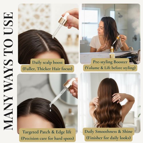 Revatology Hair Thickening Serum - Leave-In Treatment for Thinning Hair & Scalp Care | 30 Botanicals with Rosemary & Biotin