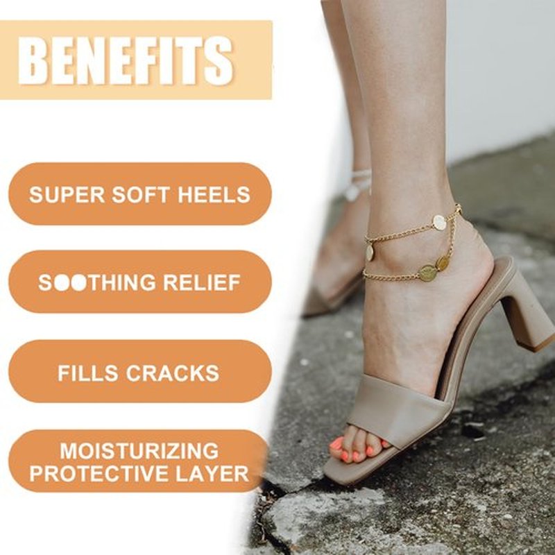Grospe Honey Foot Balm Stick,Manuka Honey Stick Foot Cream for Dry Cracked Heels and Feet Moisturizing & Exfoliating Care for Dry Cracked Feet Knees and Hands Callus 1.41 Oz