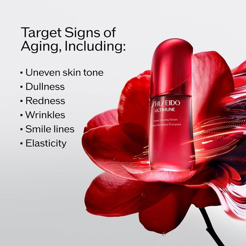 Shiseido Ultimune Power Infusing Serum - Lightweight Anti-Aging Face Serum - Boosts Radiance for All Skin Types