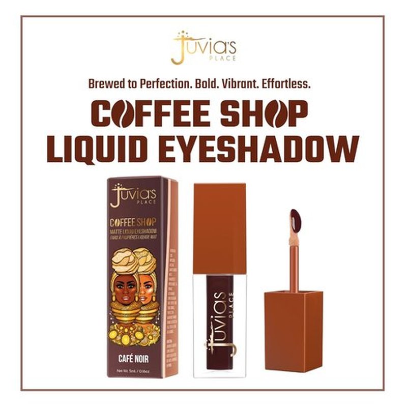 Juvia's Place Liquid Eyeshadow - Cafe Noir Matte Finish for Rich Color | Waterproof & Buildable, 0.08 fl oz