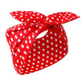 Huachi Red and White Polka Dot Bandana Headband Vintage Wire Hairband with Bow Wide Headbands Retro 50s Hair Accessories for Women