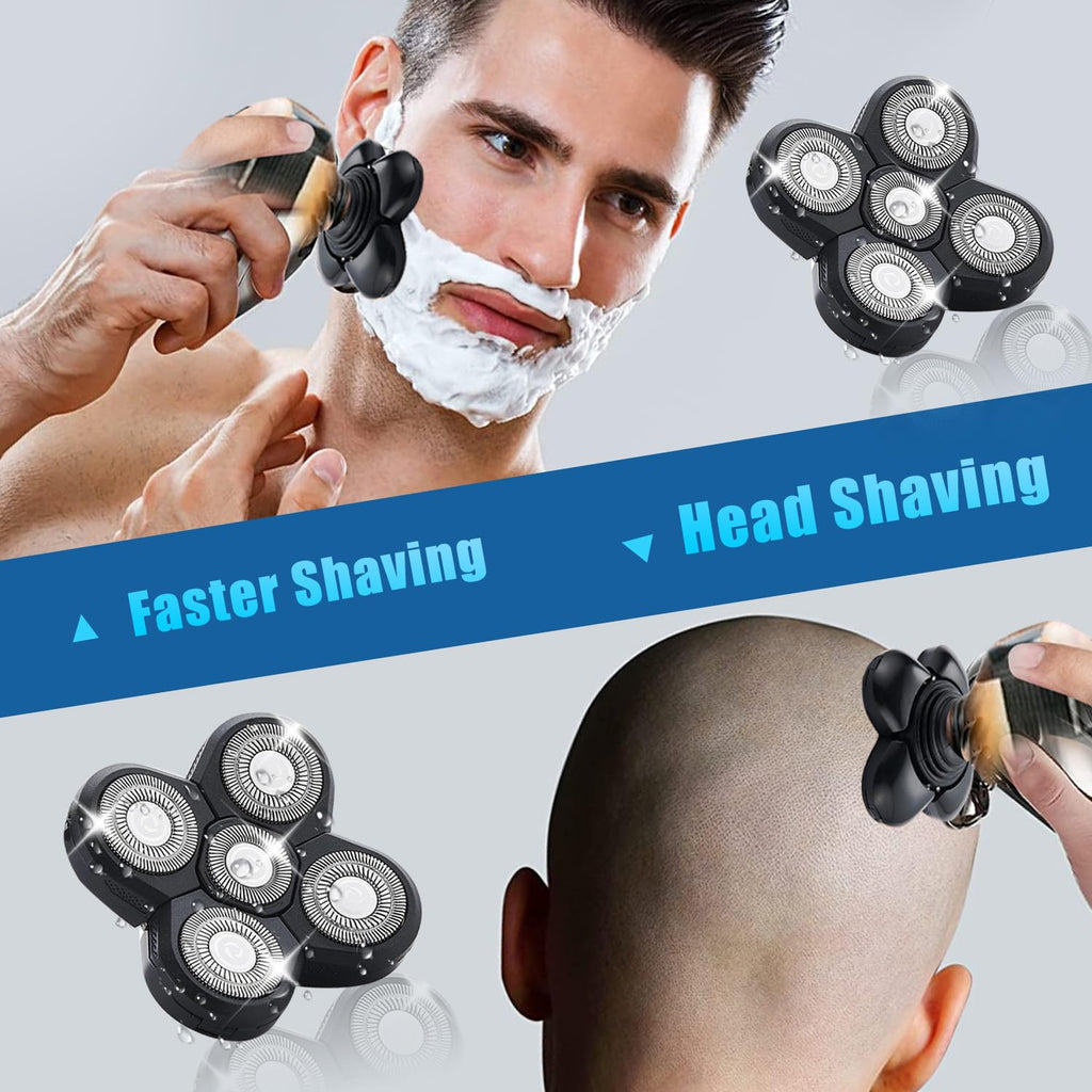 2 Pack Shaver Replacement Blades Compatible with Freedom Head Shaver,Head and Face Electric Razor Head