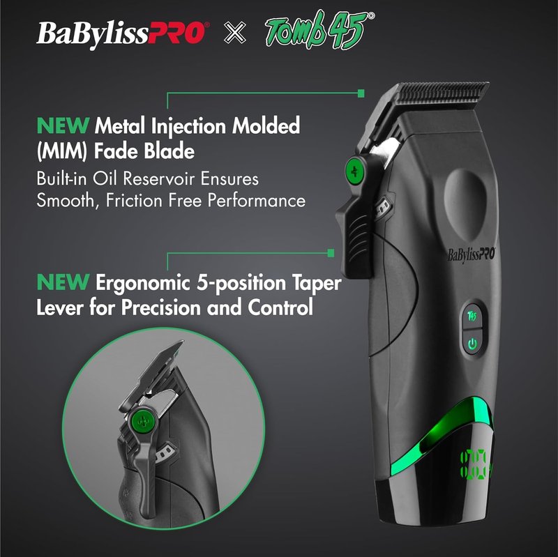 BaBylissPRO Wireless-Charging Clipper & Trimmer Set | Professional Grooming Tool