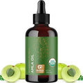 Organic Amla Oil for Hair - 100% Pure Amla Hair Oil for Volume Shine & Hydration - Cold-Pressed Extra Virgin Unrefined Non-GMO & USDA Organic for Nourishing Moisturizing Scalp Care (4 Fl Oz)