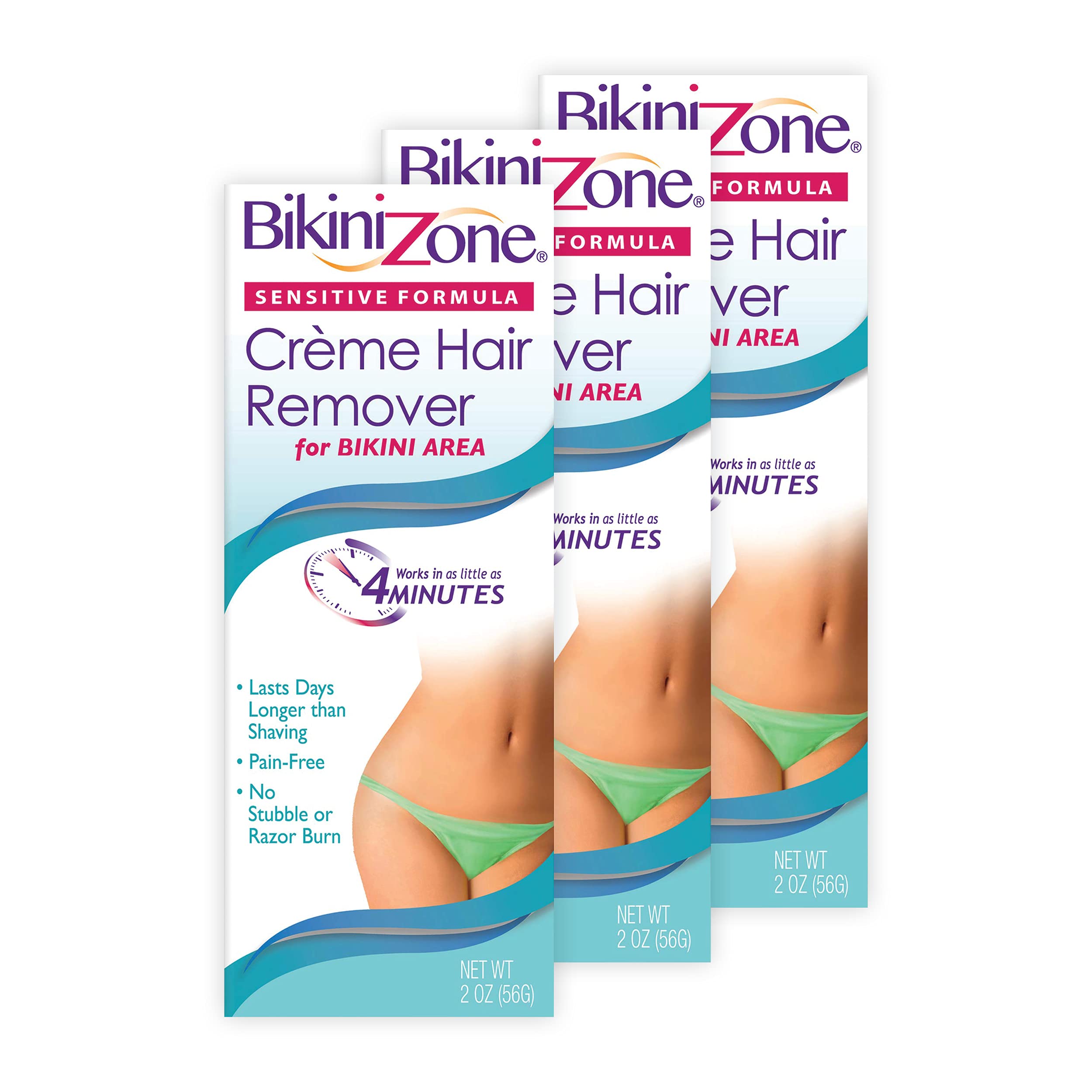 Bikini Zone Crème Hair Remover for Intimate Areas, 2 Oz, 1 Pack