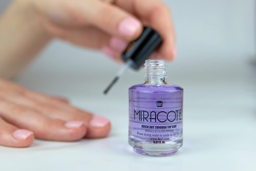 Duri Miracote Quick-Dry Top Coat - High Gloss, Chip Resistant Nail Polish Protector | 3-Pack for Strength & Growth