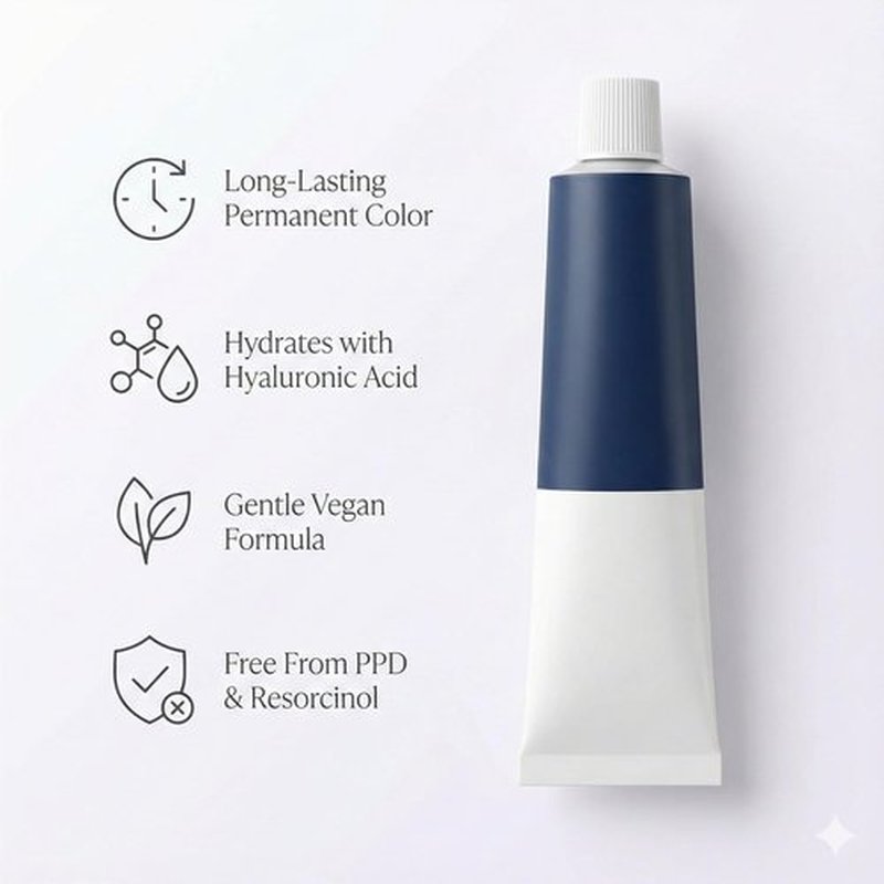 ALFPAF Professional Permanent Hair Color Cream - Vegan, No PPD, Hyaluronic Acid | Long-Lasting Ammonia-Based Formula - 2.03 fl oz (10.1 Lightest Blonde Ash)