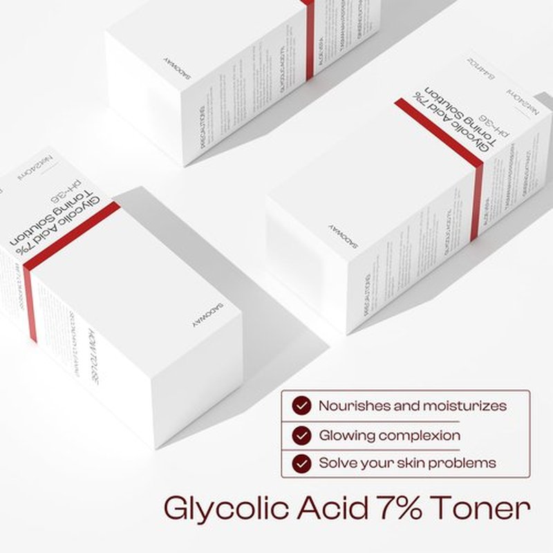 Glycolic Acid Toner: 240ml Glycolic Acid 7% Exfoliating Toner Toning Solution Which Soothes and Hydrates Skin
