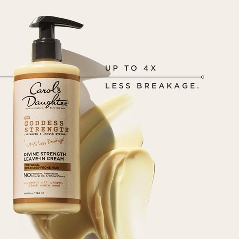 Carol's Daughter Goddess Strength Leave-In Conditioner Cream - 10 Fl Oz | Strengthens & Moisturizes Wavy, Curly Hair