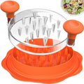 Ukeetap 10" Pro Chicken Shredder Tool - BPA-Free, Ergonomic Design, Anti-Slip Base | Orange