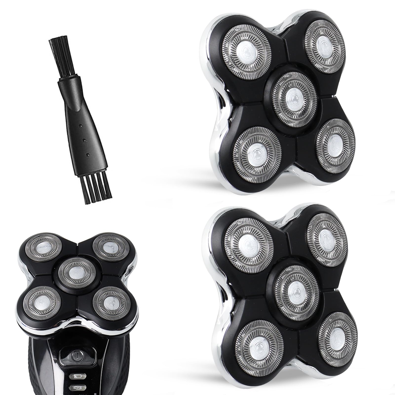 GORLENT 2 Pack Blade Pro Replacement Head Compatible with Remington Balder Pro XR7000, 5 Dual Track Shaver Heads for a Smooth and Close Shave with No-Irritation.