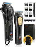 Haokry Hair Clippers & Trimmer for Men,Professional Barber Clippers and Trimmers Set,Mens Cordless Hair Clipper for Barbers Haircut Kit,Beard Trimmer,Rechargeable Electric Shaver