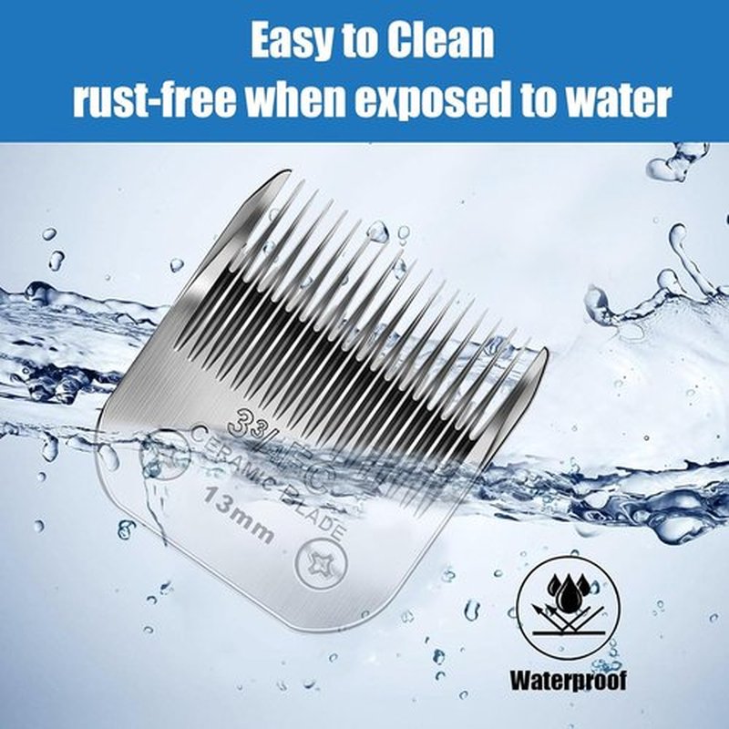 Andis Dog Grooming Replacement Blades - Compatible With Oster A5 & Wahl KM-10 | 3FC Blades (13mm)
