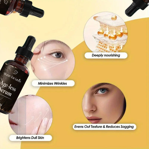 2PCS Age-less Serum, Wrinkles removal oil, Anti-Aging Face Serum Intensely Firms Skin, Daily Moisturizing Treatment for Mature Skin, Smoothes Wrinkles and Fine Lines
