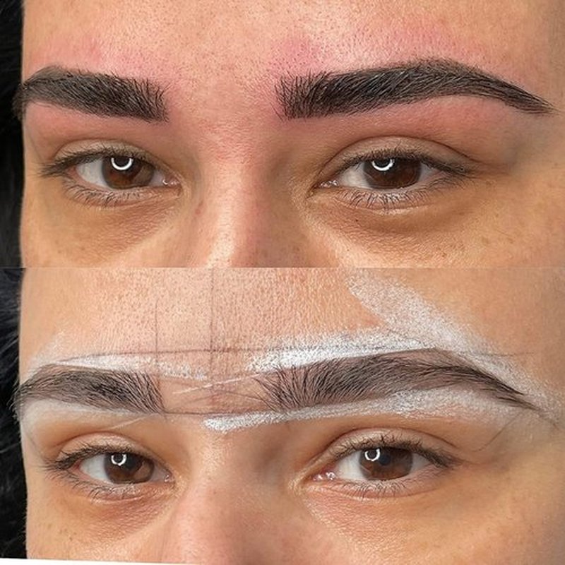 BRAWNA [ Upgraded Version ] 30 Meters White Brow Mapping string for Eyebrow Measuring - Microblading Supplies - PMU Kit - Brow Lamination Kit - Pre inked Mapping Thread