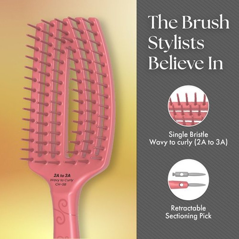 Olivia Garden CurlyHair Single Bristles Brush