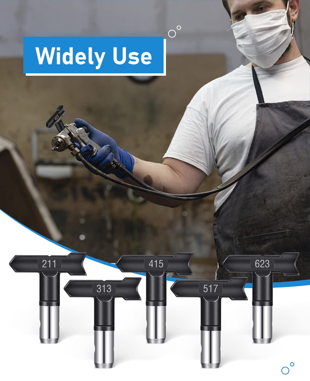Spray tip Reversible Sprayer Tips Airless Paint Sprayer Nozzle Tips
