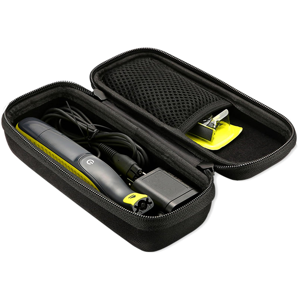 ProCase Hard Case for Hybrid Electric Trimmer and Shaver, Travel Organizer Carrying Bag for QP2520 QP2530 QP2620 QP2630 -Brown