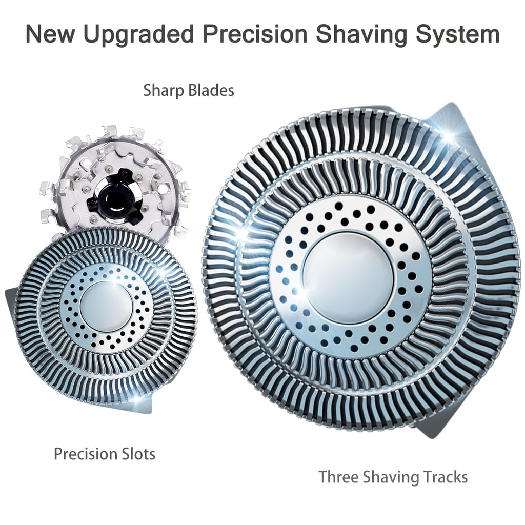 HQ9 Replacement Shaver Heads Compatible with Philips Norelco, HQ9 Replacement Blades for Philips Electric Shaving SpeedXL, HQ9080, HQ9070, PT920, 8140XL, 8150XL, 8160XL, 8170XL, HQ8140, HQ8142
