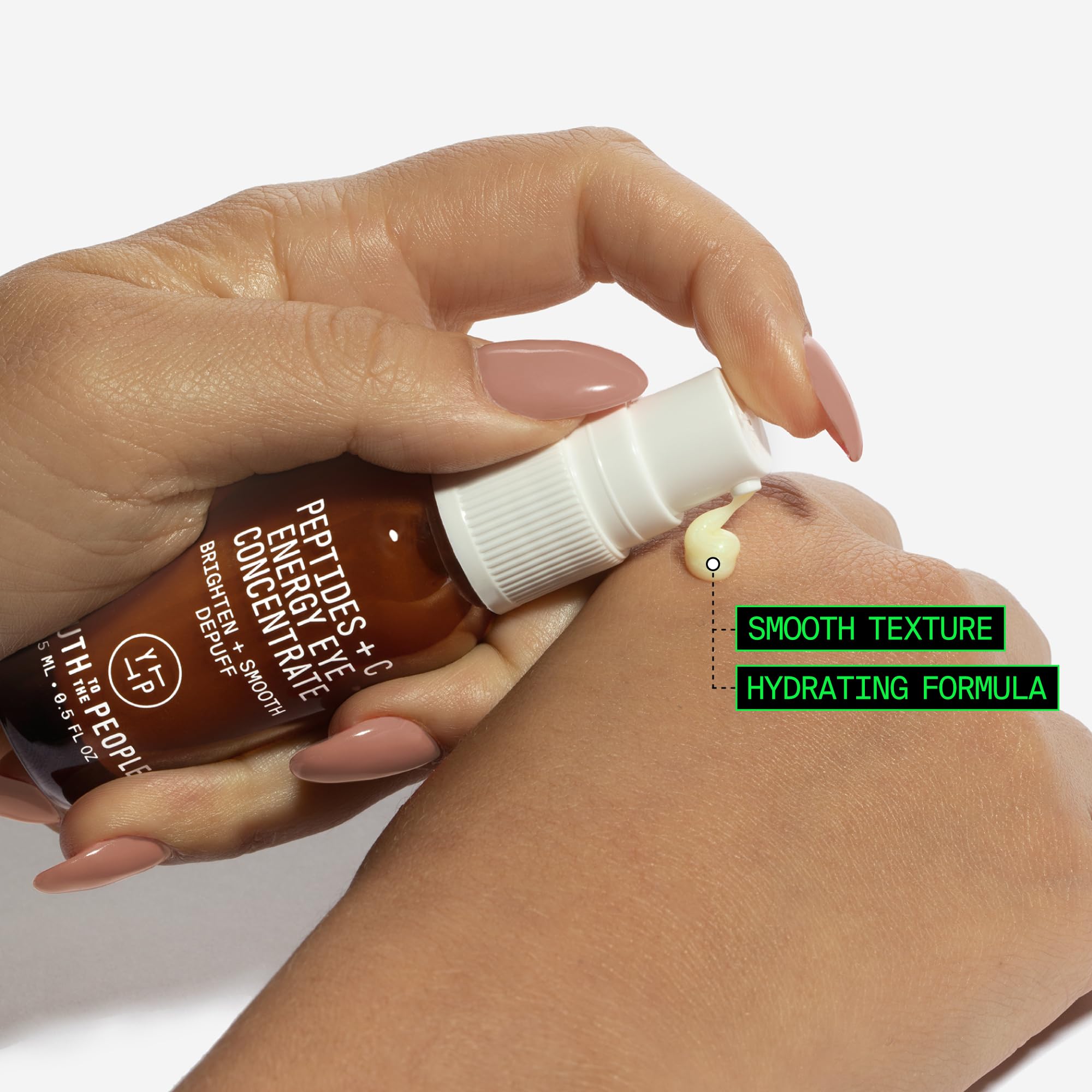 Youth To The People Peptides + Vitamin C Eye Concentrate - Vitamin C Eye Serum with Caffeine + Antioxidants, Visibly Brightens Dark Circles, Reduce Undereye Puffiness, Blurs Fine Lines - 0.5 fl oz