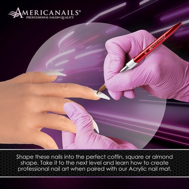 Americanails RealisTech Practice Hand Insertable Fingernails 100ct