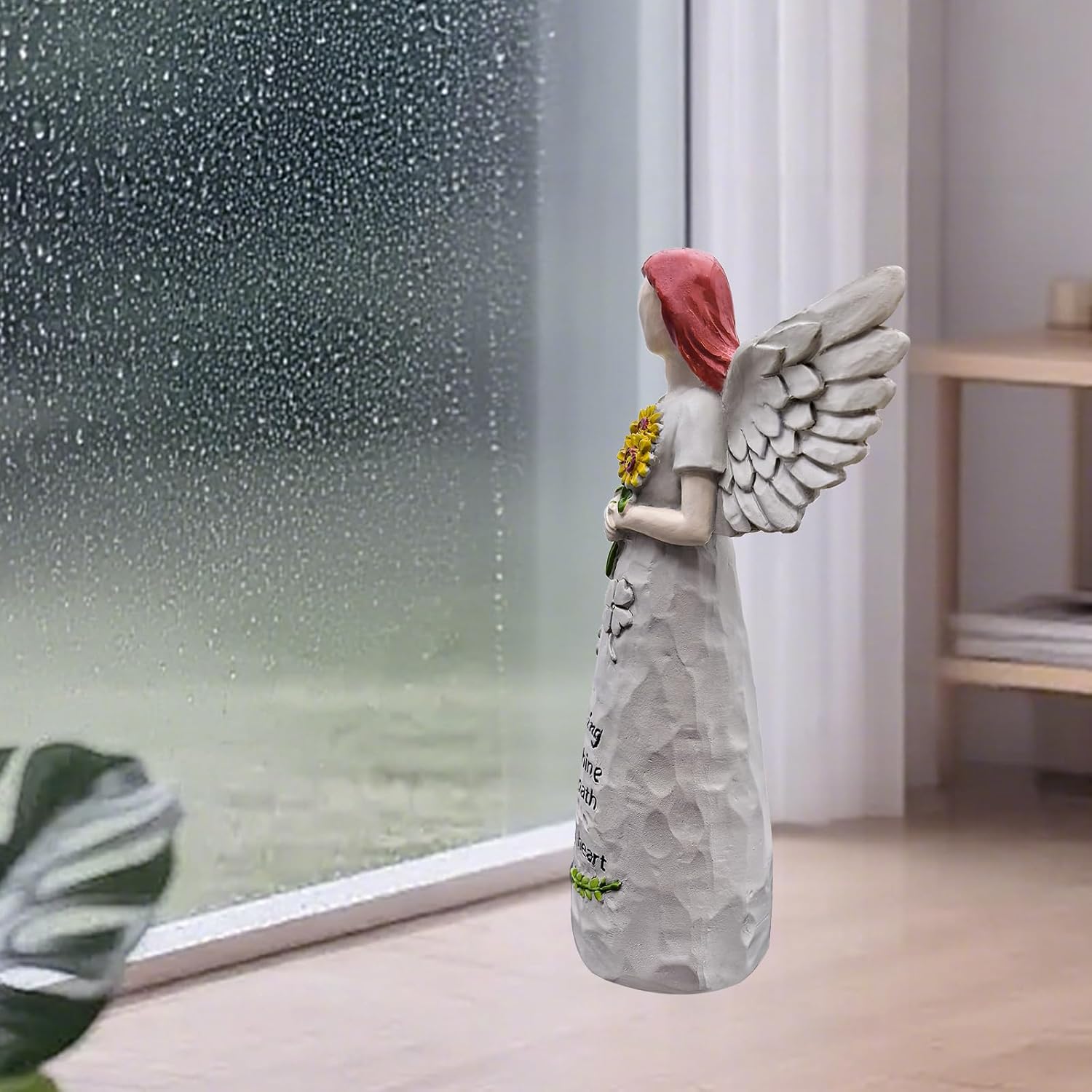 Angel Figurine by [Brand Name] - Hand-Painted 5.5” Sculpture for Blessings, Hope, and Comfort