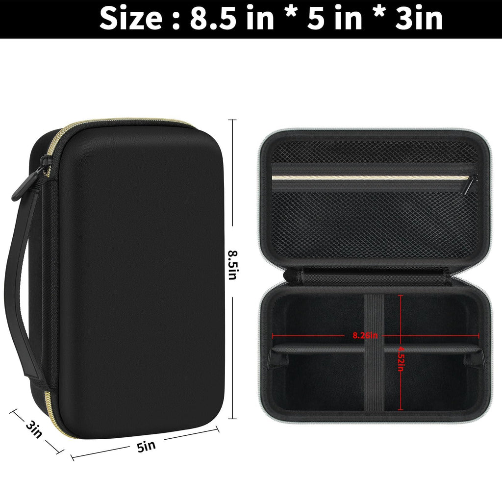 Case Compatible with Novah for Ufree for KIKIDO for GLAKER for FADEKING for GSKY for Romanda Professional Hair Clippers, Beard Trimmer Grooming Storage Holder for Hair Trimmers Set (Box Only)-Black