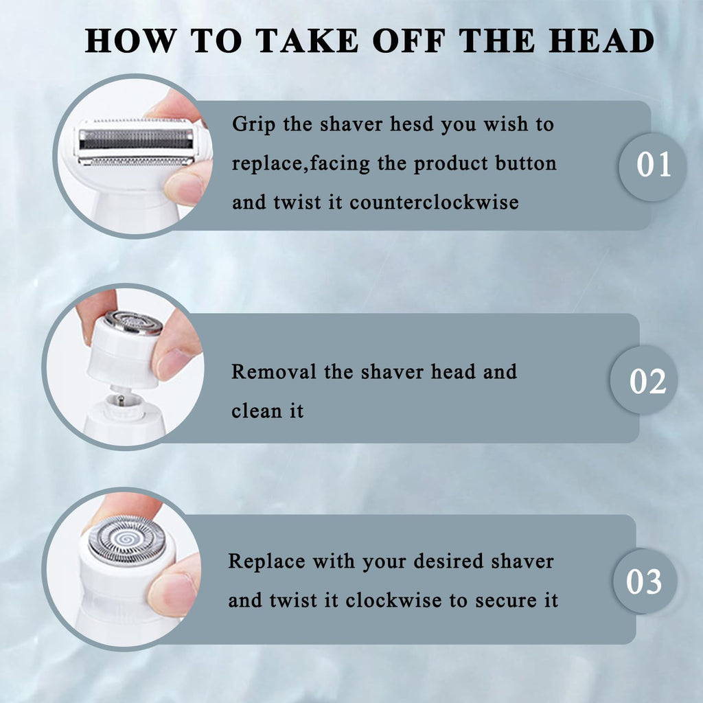 Pluxy Epil Pro 3.0 Women Face Epilator, Pluxy Hair Removal for Face,5-in-1 Painless Body Shaver and Facial Epilator, Rechargeable Bikini Trimmer Female Shaver for Facial, Legs, Underarm, Nose