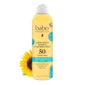 Babo Botanicals Super Shield Mineral Sunscreen Spray SPF 50 | Natural Zinc Oxide, Water Resistant, Vegan, Fragrance-Free