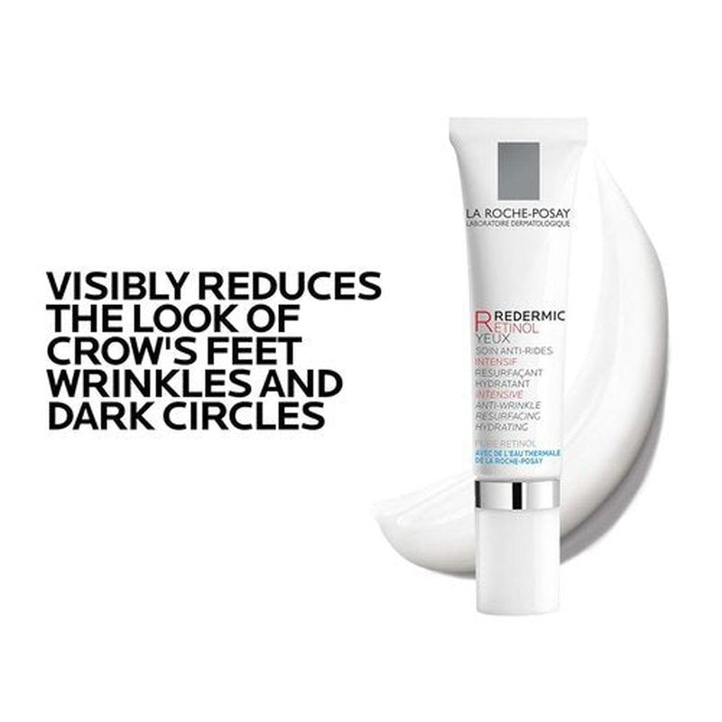 La Roche-Posay Redermic R Eye Cream - Anti-Aging Formula with Pure Retinol & Caffeine | 0.5 Fl Oz