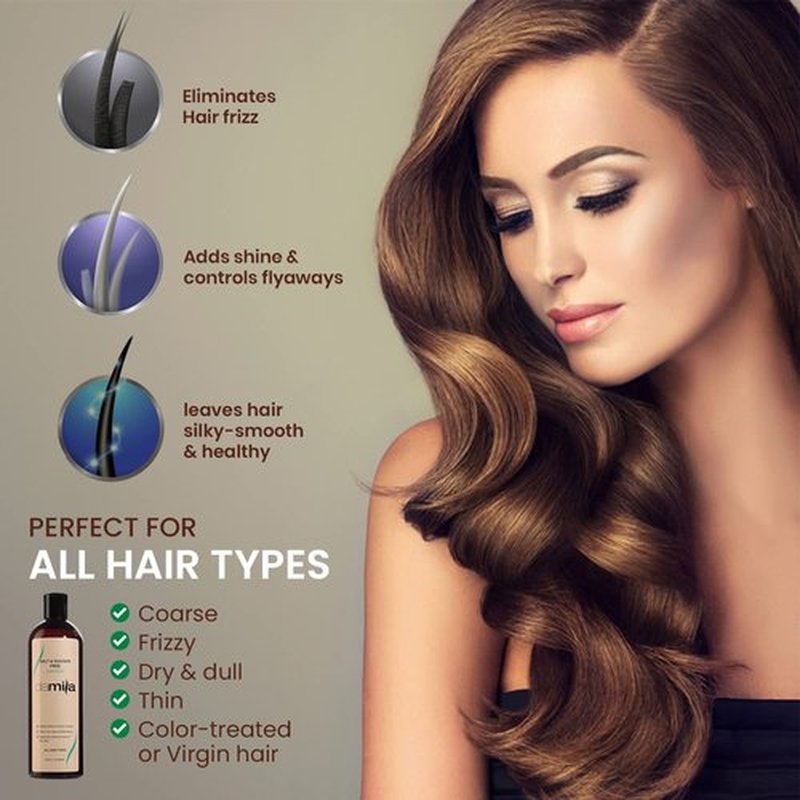 damila Salt & Sulfate Free Shampoo for Keratin and Color Treated Hair - Perfect for Damaged, Frizzy, Curly or Dry Hair (33.8 Fl Oz)