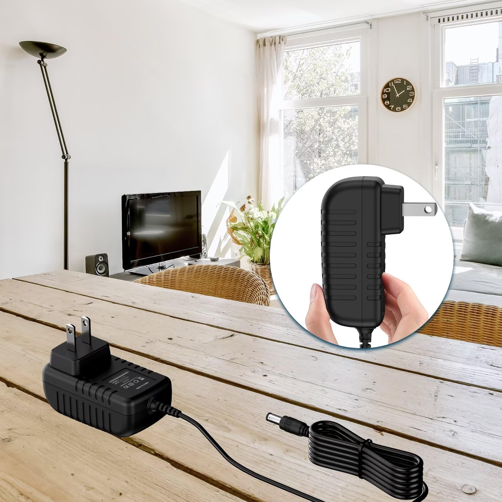 MDCGPower AC Adapter Charger Compatible with Wahl Trimmer 9865 9865-2801 9888-600 9891-100 Power Cord