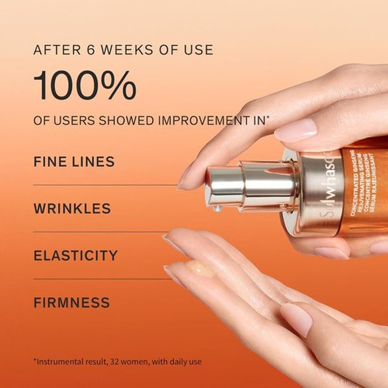Sulwhasoo Concentrated Ginseng Rejuvenating Serum - Anti-Aging Ginseng & Peptide Formula with Niacinamide, Retinol & Hyaluronic Acid for Youthful Skin