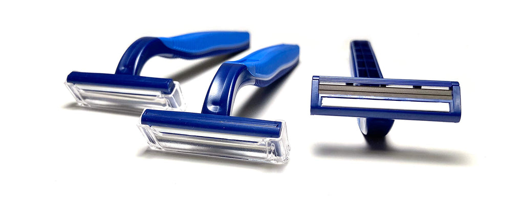 100 Premium Twin Blade Disposable Razors in Bulk - Medical Professional or Home Use