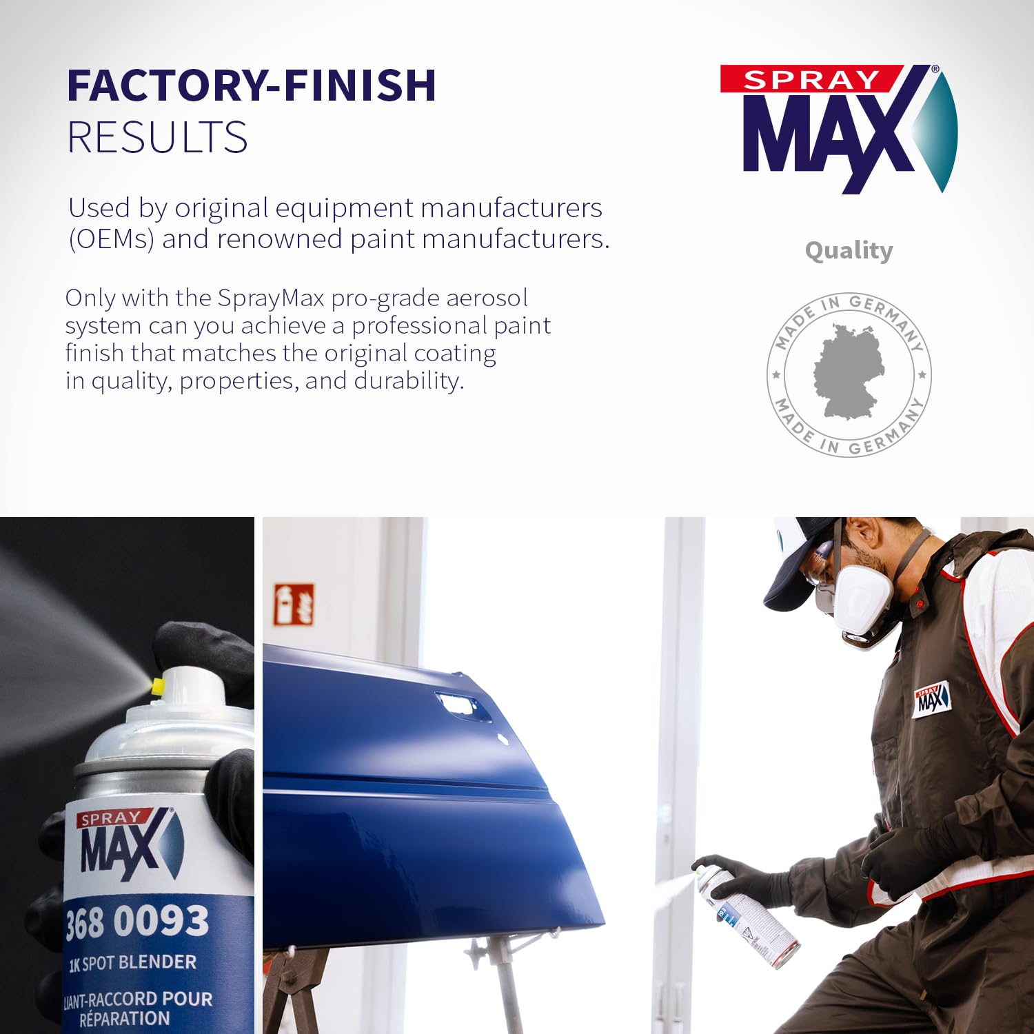 SprayMax 1K Spot Blender Clear | Professional Blending Clear Spray for Seamless Repair Transitions | Smooth Edge Melt-In for 2K Topcoats | Automotive Finishing Spray | 10.8 oz