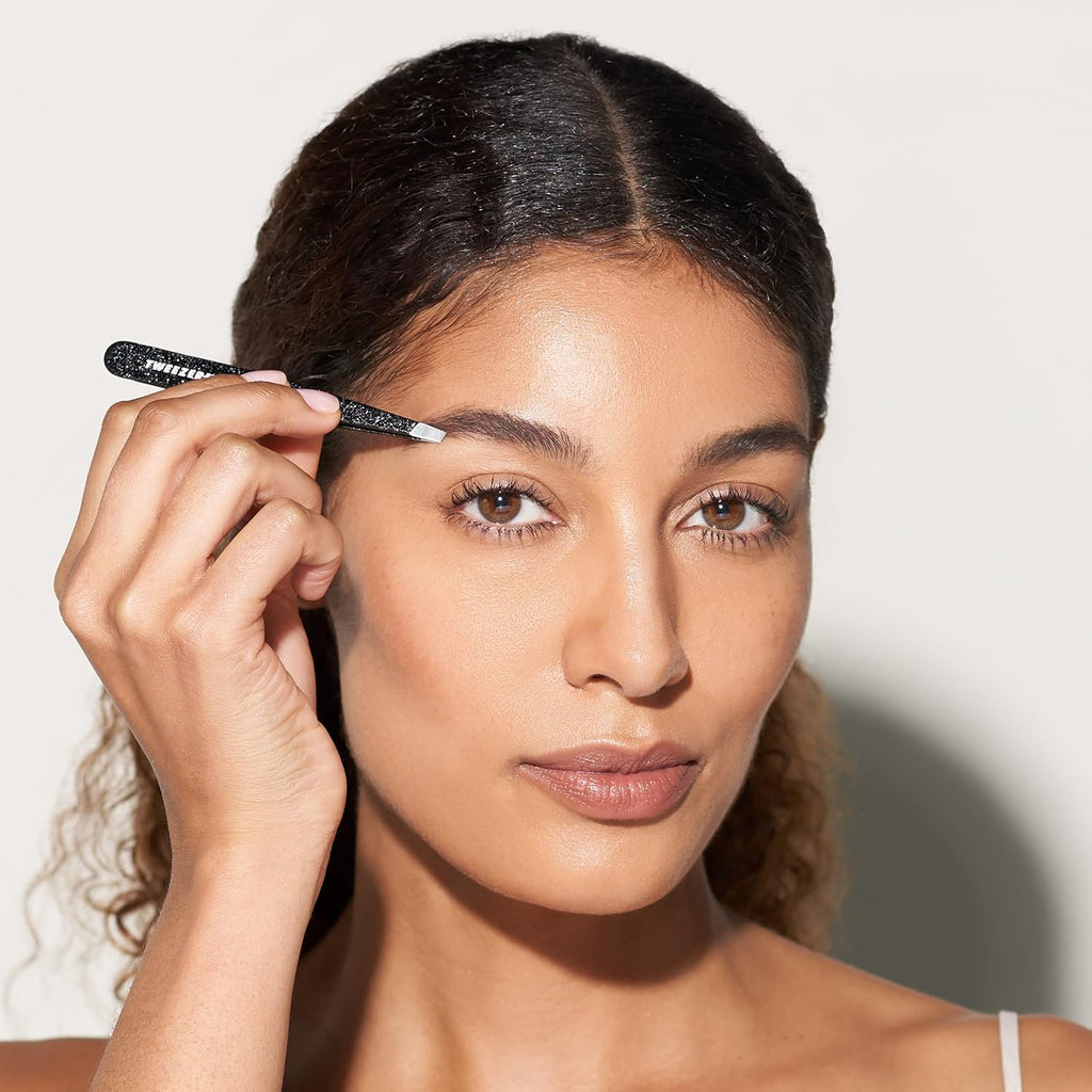 Tweezerman Slant Tweezer – Tweezerman Tweezers for Eyebrows Dusted Onyx