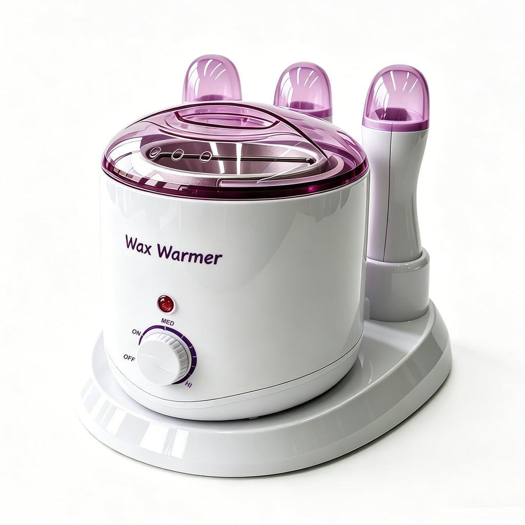 JOJOCOSMO 4 IN 1 Professional 800CC Wax Warmer + 3×100G Roll On Wax Machine with Independent Switches, Wax Warmer for Hair Removal, Depilatory Wax Heater Waxing Kit for women