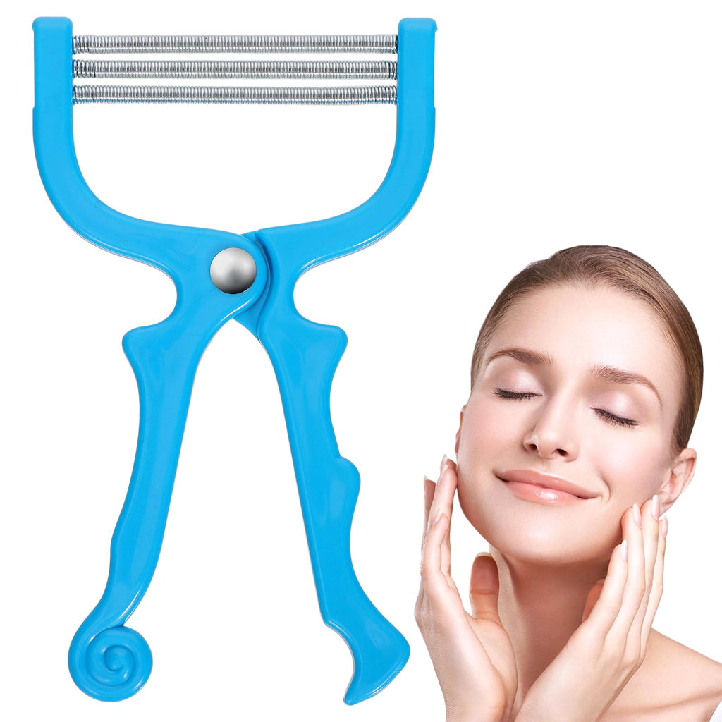 Beavorty Face Hair Remover Spring Threading Tool Portable Facial Hair Epilator for Women Manual Plucker for Forehead Cheeks Upper Lip Chin Lightweight Beauty Tool