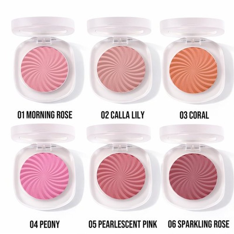 Blush for Cheeks, Matte Powder Blush Palette, Vegan, Cruelty-Free, High Pigment, Long Lasting, Buildable, Lightweight, Velvety Smooth, Natural-Looking Makeup, 0.1 Ounce