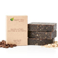 Aspen Kay Naturals Coffee & Oatmeal Exfoliating Soap, Natural and Organic Coffee Scrub. With Organic Shea Butter & Pure Essential Oils. A Wonderful Oatmeal Soap, For Men & Women. (3 pack)
