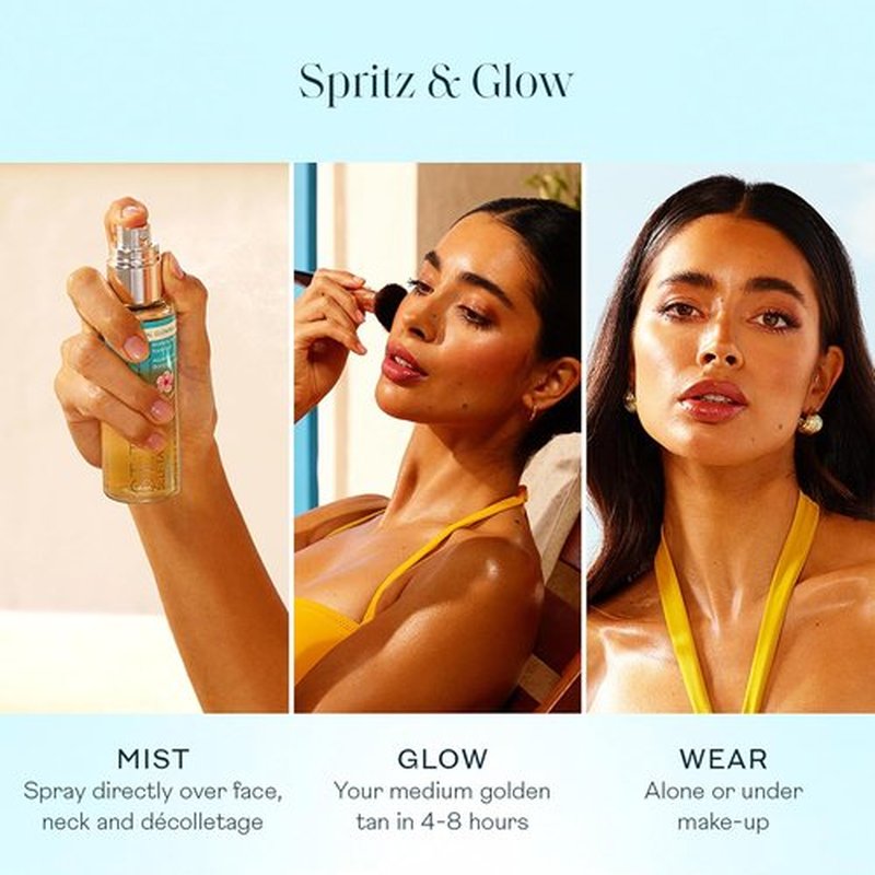 St. Tropez Self Tan Purity Face Mist - Natural Sunkissed Glow with Hyaluronic Acid | 2.7 Fl Oz, Vegan & Cruelty-Free