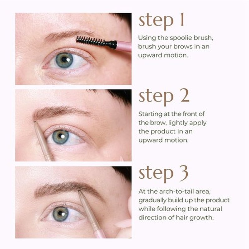 Chella Eyebrow Pencil - Long-Wear Brow Definer for Shaping & Filling - Precise Blonde Tip for Women