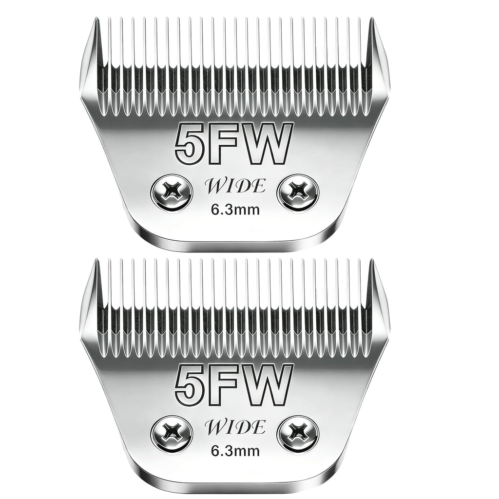 Audoc 2PCS 10 Blades Dog Grooming Blades Compatible with Andis,Oster A5,Wahl km10 Dog Clippers,Size-#10, 1/16-Inch Cut Length (2pcs #10 (1.5mm))