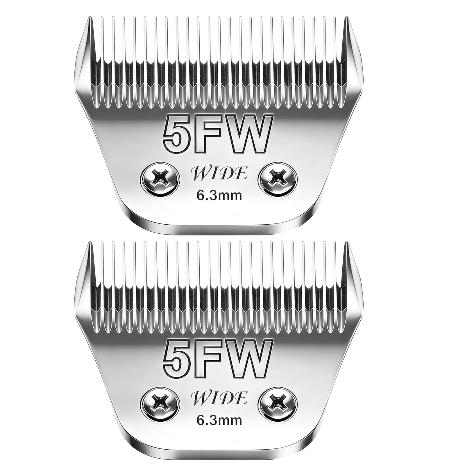 Audoc 2PCS 10 Blades Dog Grooming Blades Compatible with Andis,Oster A5,Wahl km10 Dog Clippers,Size-#10, 1/16-Inch Cut Length (2pcs #10 (1.5mm))