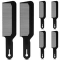 NICEMOVIC Barber Hair Cutting Blend Fade Combs 6 Pack for Hair Stylist, Barber Supplies Accessories, Individually Wrapped Clipper Fading Flat Top Blending Comb for Fades & Men Haircut (Black)