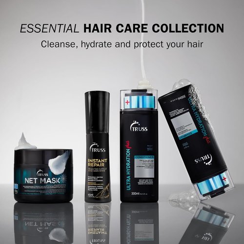 TRUSS Instant Repair Hair Serum - Leave-In Split Ends Sealer & Humidity Blocker - Thermal Protection & Moisture Replenishment (1.52 fl oz)
