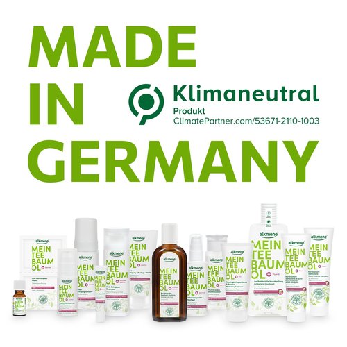 Alkmene Intensive Foot Repair Cream, Feet Cream with Tea Tree Oil, Vegan and Paraben-Free Foot and Heel Cream for Rough, Dry and Cracked Feet, Soothes and Deodorizes, 100 ml