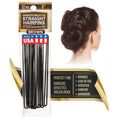 Amish Valley Products Straight Stainless Steel Heavy Duty Snagless Hairpins Handmade Hair Pin (Brown, 3 Inch)
